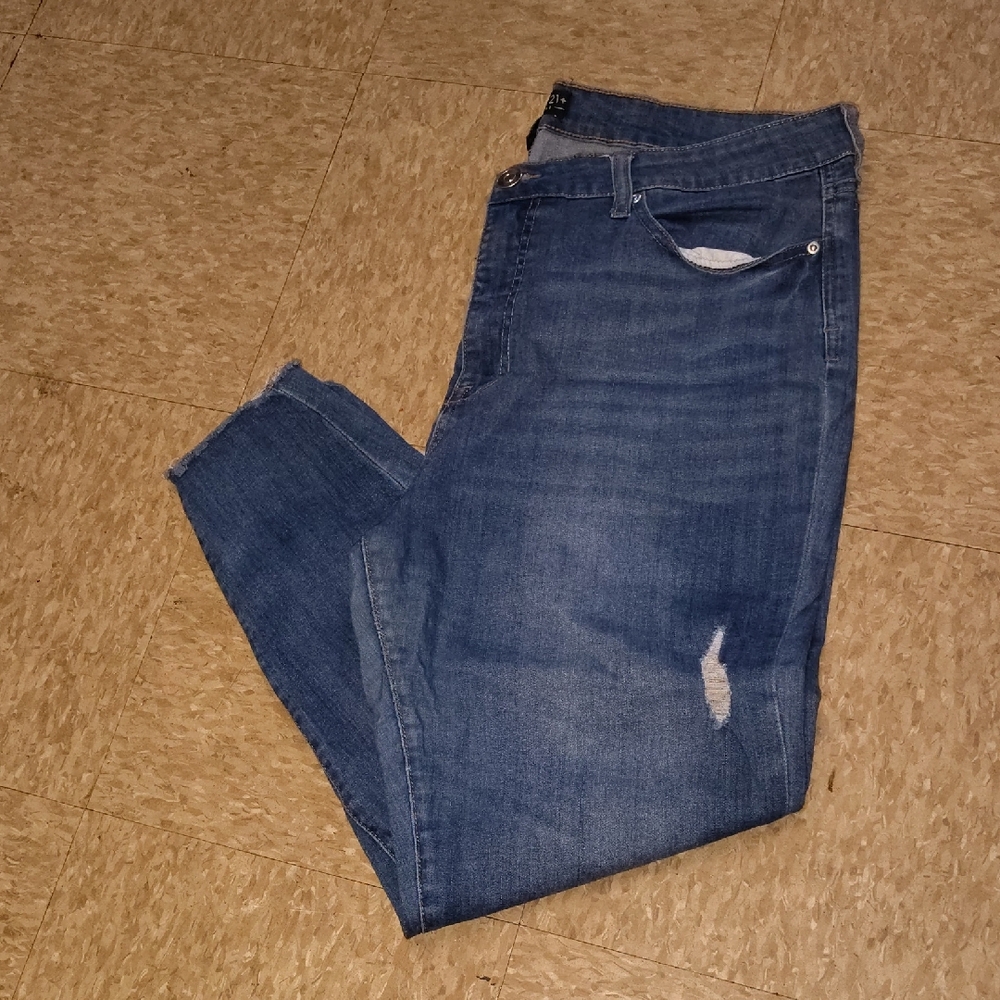 Forever 21 Blue Boyfriend Jeans